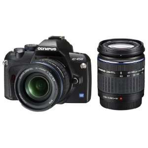  Olympus E 450 Digital SLR Camera Twin Kit (14 42mm & 40 