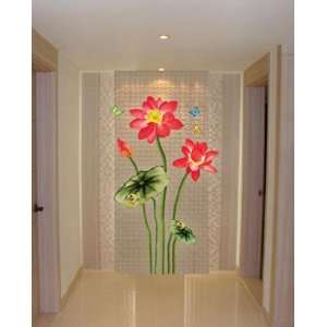  Lotus Flower Wall Paper Home Art Deco Sticker CP 043