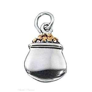  Sterling Silver Pot Of Gold Charm Arts, Crafts & Sewing