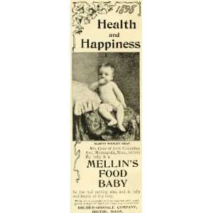   Baby Food Infant Martin Wesley Gray Diaper Health   Original Print Ad