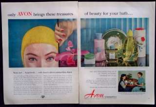 Vintage Avon Cosmetics Toiletries Magazine Print Ad  