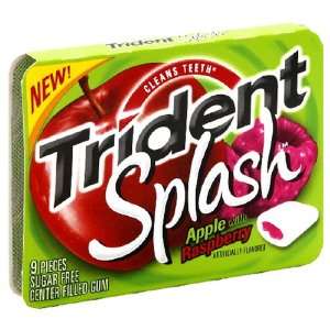 Trident Splash Gum, Apple with Raspberry, 9 Piece Packs (Pack of 20)