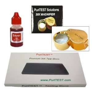 Silver Fineness Testing Set by PuriTEST Test Jewelry, Antiques, Coins 