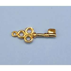  vermeil gold sterling silver key charms 2 pc Everything 