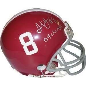 Julio Jones Signed Crimson Tide Mini Helmet   09 Champs