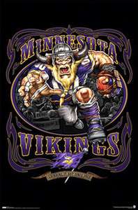 Minnesota Vikings Running Back 22x34 Poster NFL  