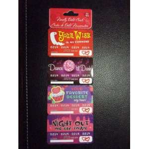  4 Pack Novelty Valentine Debit Cards 