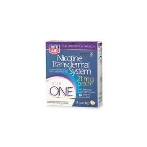Rite Aid Nicotine Transdermal System, Step One, 21mg Patch, 14 ct.