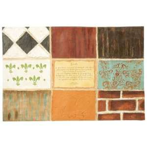  36 Colorful Abstract Family Distressed Finish Wall 