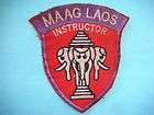 vietnam war patch us maag laos instructor 