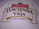 Tequila Hacienda Vieja 100% de Agave T Shirt WHITE XL