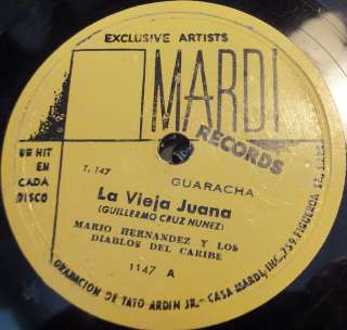 MARIO HERNANDEZ La Vieja Juana LATIN 78 Mardi Records  