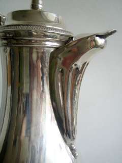 Antique 1819 1838 French Sterling Silver Chocolate Pot  