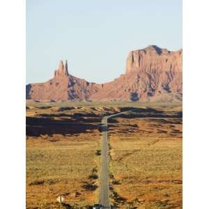 com Long Straight Road Leads into Monument Valley Navajo Tribal Park 