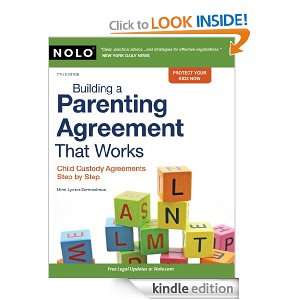  Parenting Agreement That Works Child Custody Agreements Step by Step