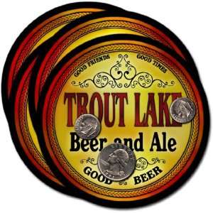 Trout Lake , CO Beer & Ale Coasters   4pk