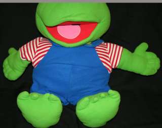 Jumbo KERMIT Frog Muppet Babies Baby Jim Henson Plush  