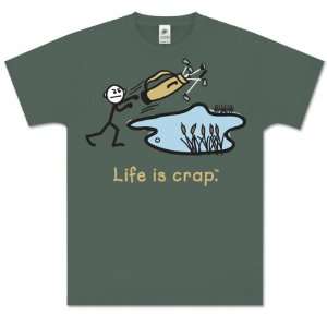  Life Is Crap MENS Golf T Shirts Golf Pond Tee   X Large 