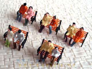 90 pcs HO scale ALL Seated People sitting figures #30P  