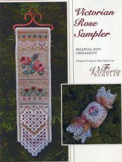 Victoria Sampler Rose Bellpull Cross Stitch Hardanger B  