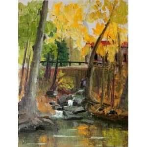  Sunny October Day in Gladwyne, Original Painting, Home 