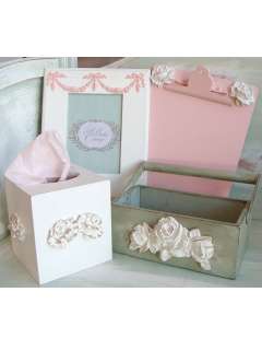 Shabby Cottage Chic Roses Bunch Furniture Appliques Lrg  