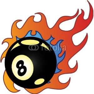   Eightball Vector Illustration   Removable Graphic