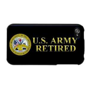  Army Retired Apple iPhone 4 4S Case Cover Black 