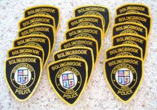 Sgt. Drew Peterson ~ 17 BOLINGBROOK IL POLICE PATCHES ~ 8 NEW / 9 LIKE 