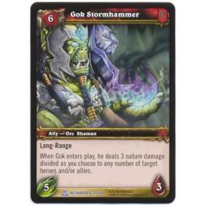  Gok Stormhammer RARE #162   World of Warcraft TCG Servants 