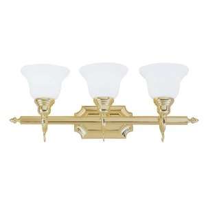   Brass French Royal 3 Light Bathroom Fixture from the French Ro