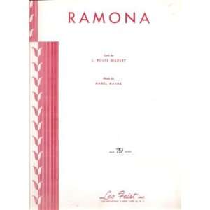  Sheet Music Ramona L Wolfe Gilbert Mabel Wayne 117 