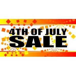  3x6 Vinyl Banner   Store 4th of July Sale 