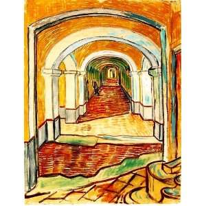 FRAMED oil paintings   Vincent Van Gogh   24 x 32 inches   Corridor in 