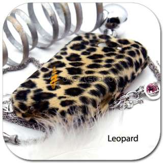Leopard VELVET Skin Case Cover Verizon LG Vortex VS660  