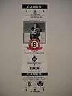 Eddie Shore Bruins vs Maple Leafs Unused Ticket 10/8/1994 BOSTON 