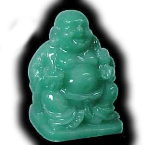 Miniature Jade Pocket Buddha with Money Ingot 2