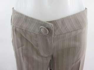 NEW LOUIS VERDAD Beige Wool Pinstripe Trousers Pants 0  