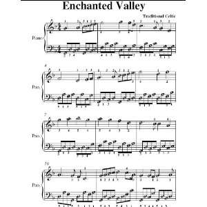  Enchanted Valley Easy Piano Sheet Music Traditional 