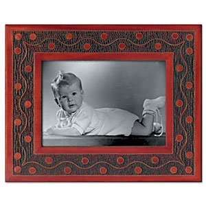 Frame, 7006A, Traditional Polish Handcraft, Wooden, Burgundy with 