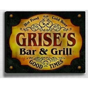  Grises Bar & Grill 14 x 11 Collectible Stretched 