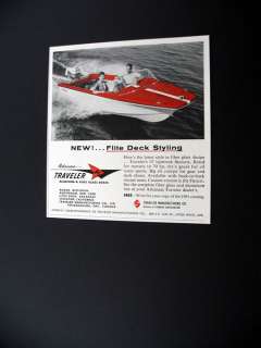Arkansas Traveler Skijack 15 ft boat 1961 print Ad  