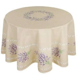  Valensole Linen Cotton Tablecloth 70 Round