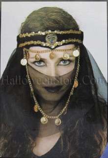 black harem girl headpiece black veiled harem girl headpiece with fake 