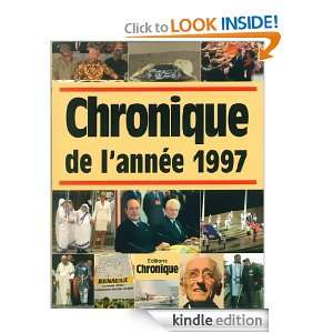 Chronique de lannée 1997 (French Edition) Collectif  