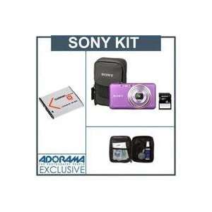  Sony Cyber shot DSCWX70 Digital Camera Bundle Violet, 4GB 