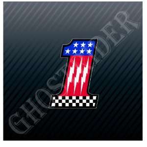  Evel Knievel Number 1 Racing Checkered Flag Motorcycle Car 