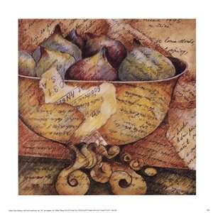  Script and Fruit II Finest LAMINATED Print Inka Zlin 12x12 