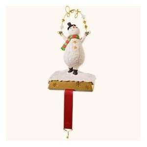  Snowman Stocking Holder 2008 Hallmark Keepsake Ornament 