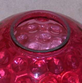 Cranberry Coin Dot Spot Fenton Electric GWTW Lamp Gone With The Wind 
